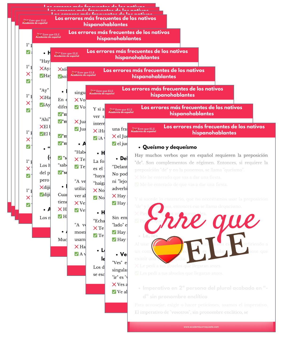 errores fecuentes de nativos hispanohablantes