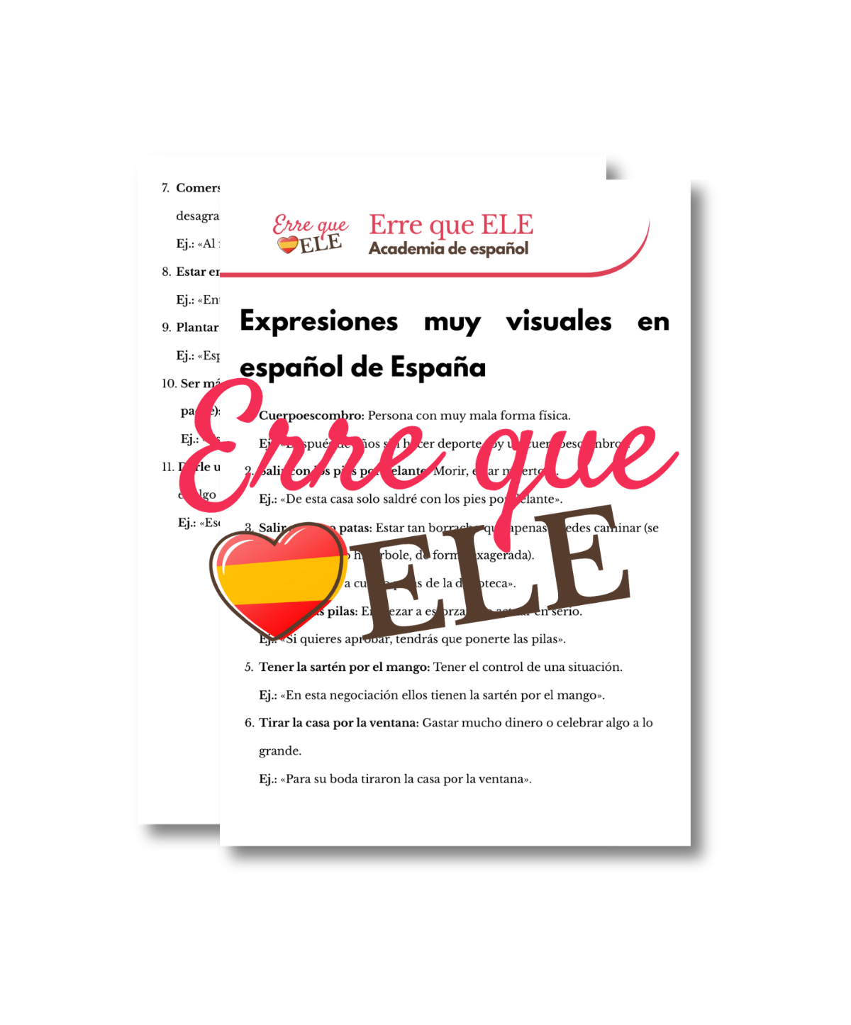 Expresiones muy visuales en español de España